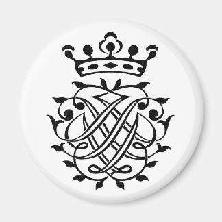 Johann Sebastian Bach Seal Crest Monogram Insignia Magnet