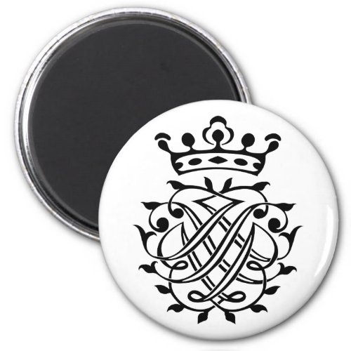 Johann Sebastian Bach Seal Crest Monogram Insignia Magnet