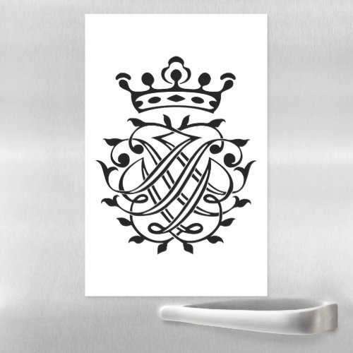 Johann Sebastian Bach Seal Crest Monogram Insignia Magnetic Dry Erase Sheet