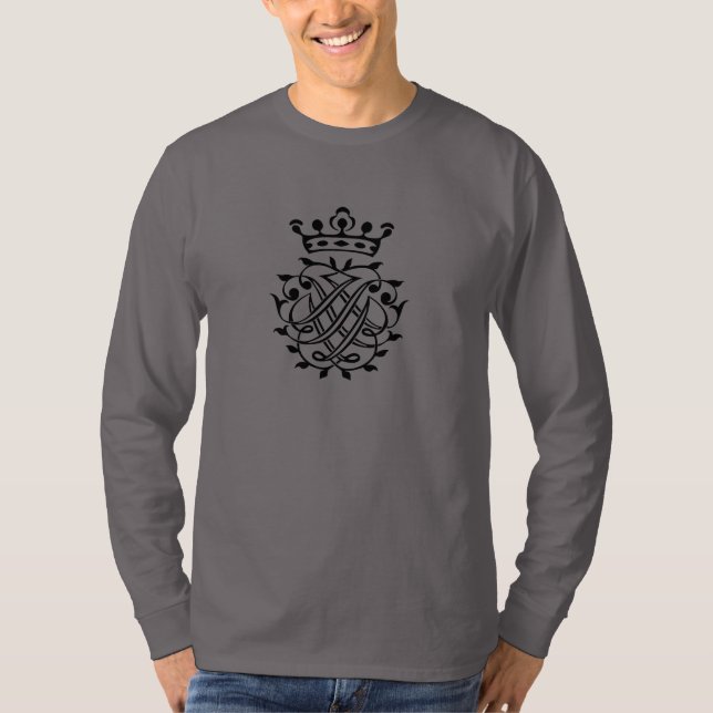 Johann Sebastian Bach Seal Crest Monogram Insignia T-Shirt (Front)