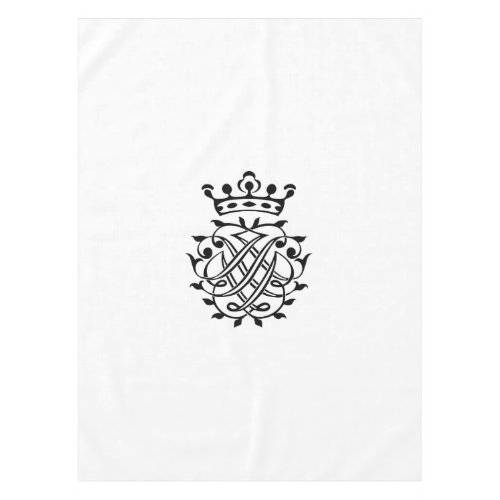 Johann Sebastian Bach Seal Crest Monogram Insignia Tablecloth