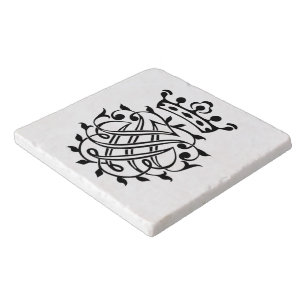 Johann Sebastian Bach Seal Crest Monogram Insignia Trivet