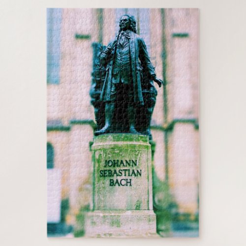 Johann Sebastian Bach Statue _ 20x30 _ 1014 pcs Jigsaw Puzzle
