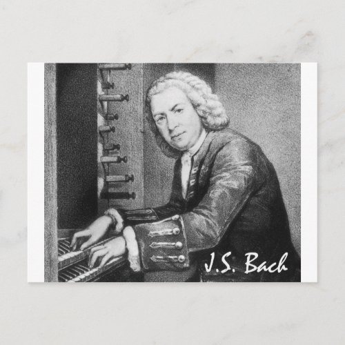 Johann Sebastian Bach Stuff Postcard