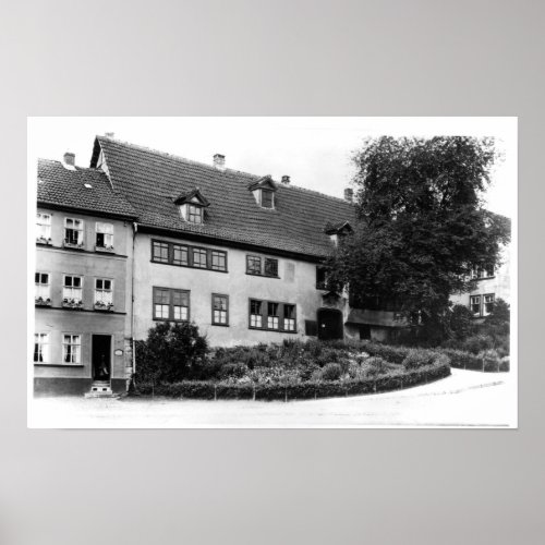 Johann Sebastian Bachs  house Poster