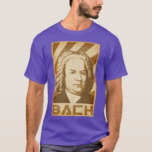 Johann Sebastin Bach Retro Propaganda T_Shirt