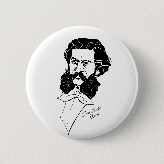Johann Strauss Jr. Button (Front)
