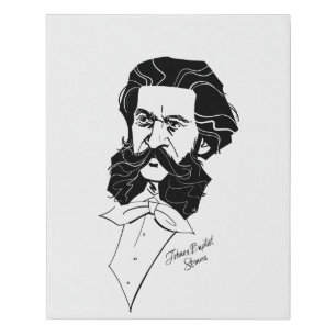 Johann Strauss Jr. Faux Canvas Print