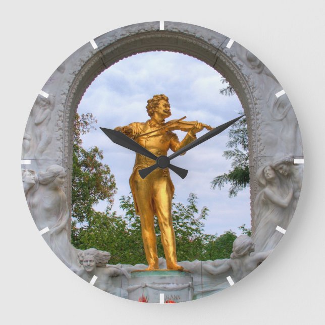 Johann Strauß Large Clock (Front)