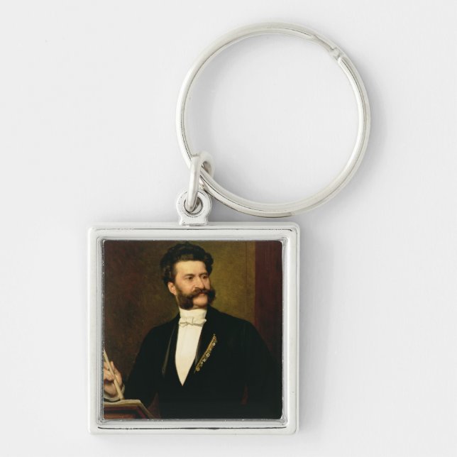 Johann Strauss the Younger, 1888 Keychain (Front)