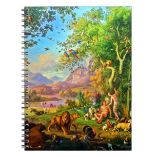 Johann Wenzel Peter Adam and Eve in Garden of Eden Notebook
