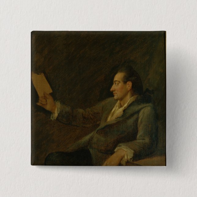 Johann Wolfgang von Goethe, 1775 Button (Front)