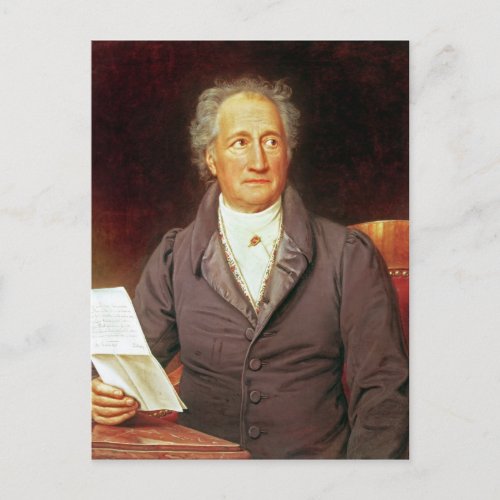 Johann Wolfgang von Goethe  1828 Postcard