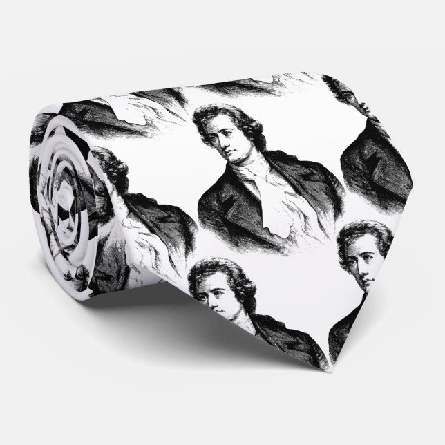 Johann Wolfgang von Goethe author poet statesman Neck Tie (Rolled)