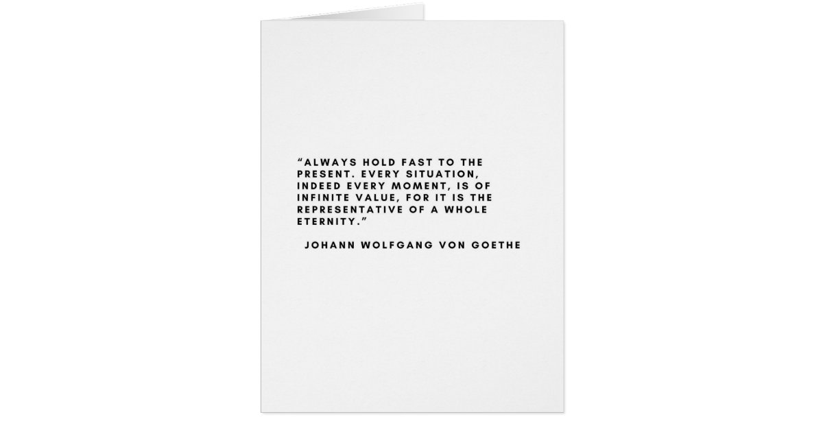 Johann Wolfgang Von Goethe Card | Zazzle