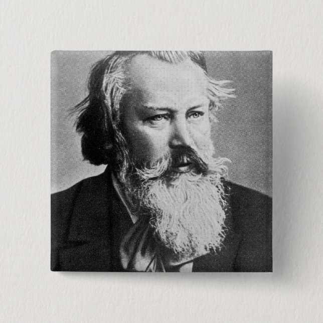 Johannes Brahms, 1879 Button (Front)