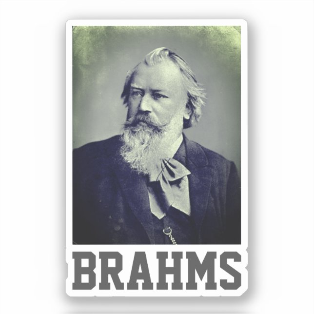 Johannes Brahms (1889) Sticker (Front)
