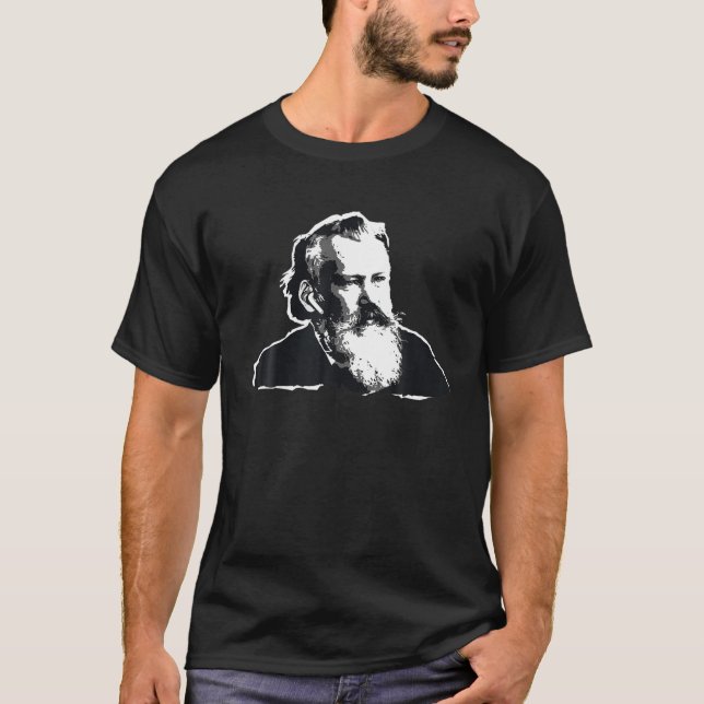 Johannes Brahms Bach Classical Music Composer Earb T-Shirt (Front)