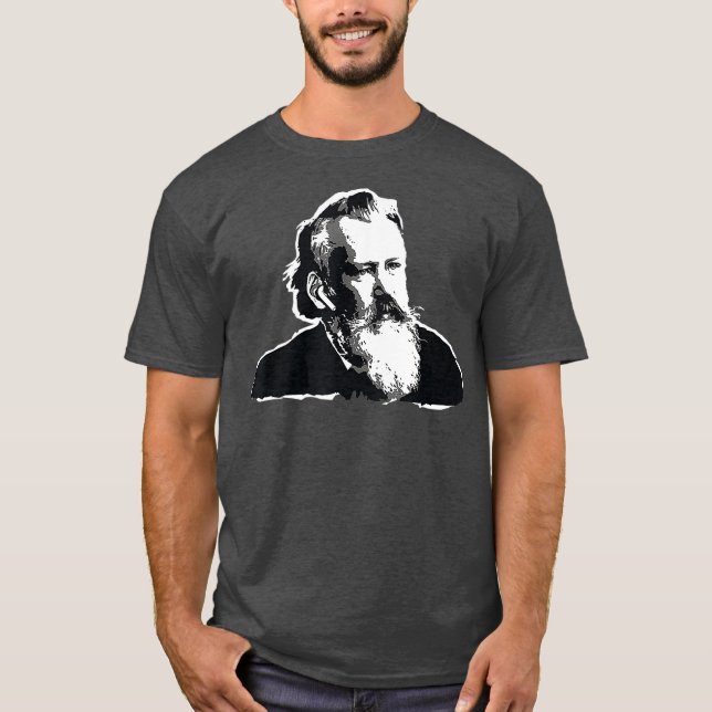 Johannes Brahms Bach Classical Music Composer T-Shirt (Front)