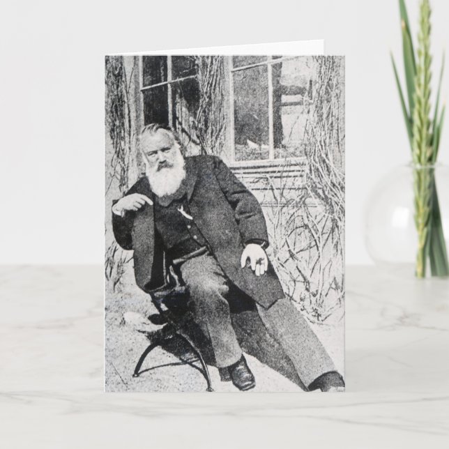 Johannes Brahms, c.1897 Card (Front)