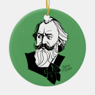 Johannes Brahms Ceramic Ornament