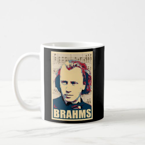 Johannes Brahms Musical Notes Coffee Mug
