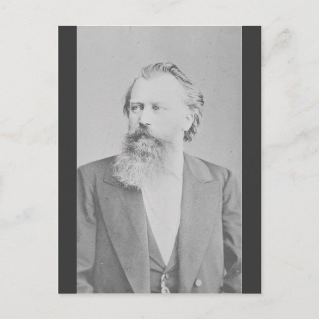 Johannes Brahms Postcard (Front)