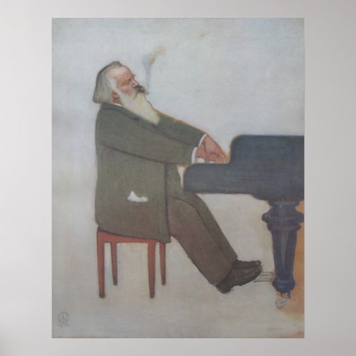 Johannes Brahms Poster
