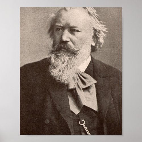 Johannes Brahms Poster