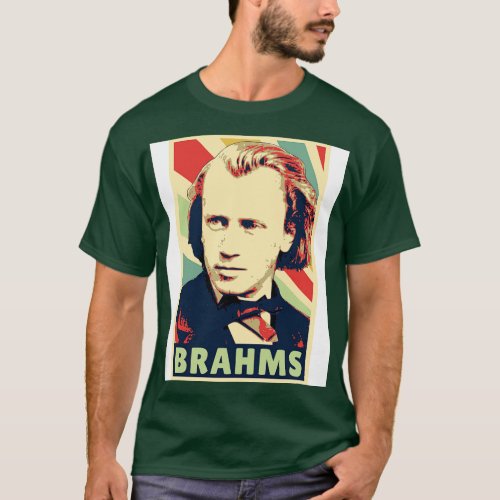 Johannes Brahms Vintage Colors T_Shirt