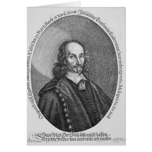 Johannes Erasmus Kindermann Cards (Front)