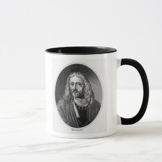 Johannes Hevelius, engraved by J. Baker Mug (Right)