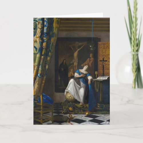 Johannes Vermeer _ Allegory of Faith Card