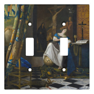 Johannes Vermeer - Allegory of Faith Light Switch Cover