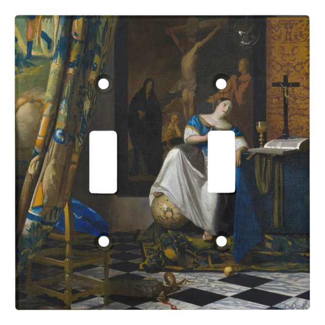 Johannes Vermeer - Allegory of Faith Light Switch Cover (Front)