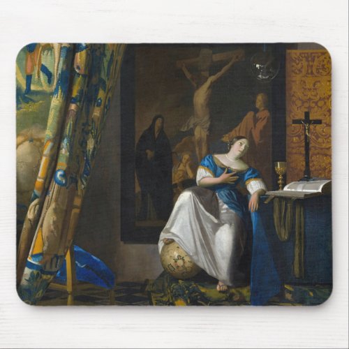 Johannes Vermeer _ Allegory of Faith Mouse Pad