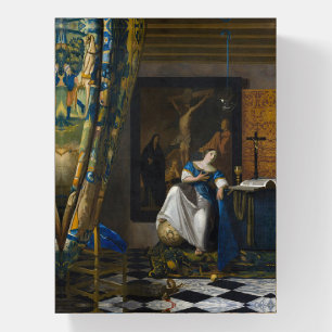 Johannes Vermeer - Allegory of Faith Paperweight