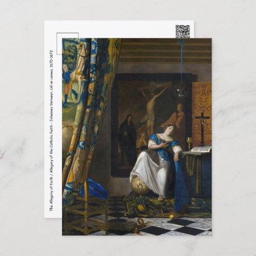 Johannes Vermeer _ Allegory of Faith Postcard