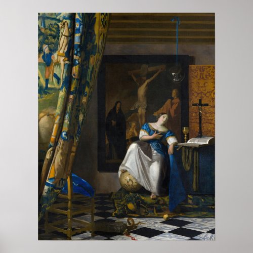 Johannes Vermeer _ Allegory of Faith Poster