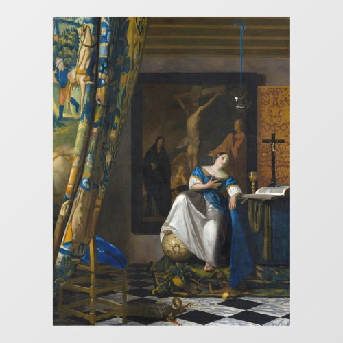 Johannes Vermeer _ Allegory of Faith Window Cling