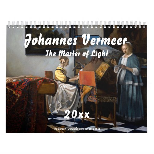 Johannes Vermeer Calendar