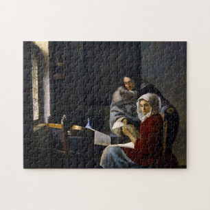 Johannes Vermeer - Girl Interrupted at Her Music Jigsaw Puzzle