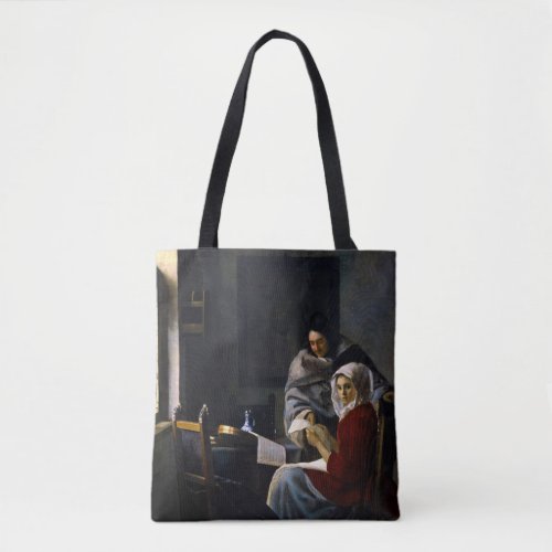 Johannes Vermeer _ Girl Interrupted at Her Music Tote Bag