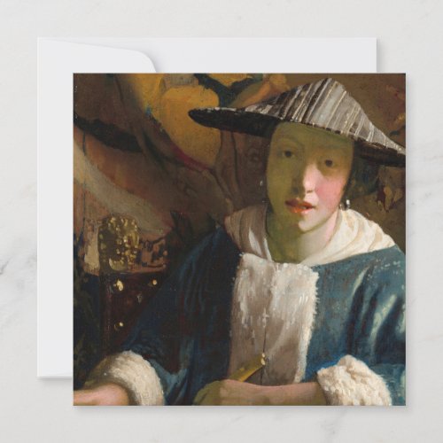 Johannes Vermeer _ Girl with a Flute Invitation