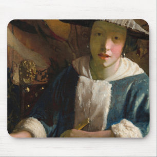 Johannes Vermeer - Girl with a Flute Mouse Pad