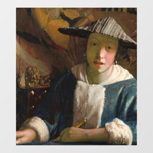 Johannes Vermeer - Girl with a Flute Window Cling (Sheet)