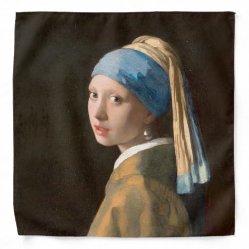 Johannes Vermeer Girl with a Pearl Earring 1665 Bandana