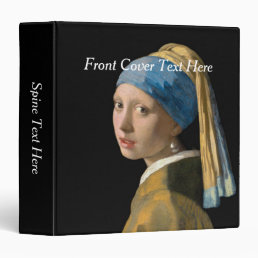 Johannes Vermeer - Girl with a Pearl Earring 3 Ring Binder