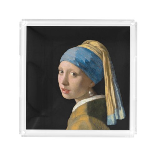 Johannes Vermeer _ Girl with a Pearl Earring Acrylic Tray