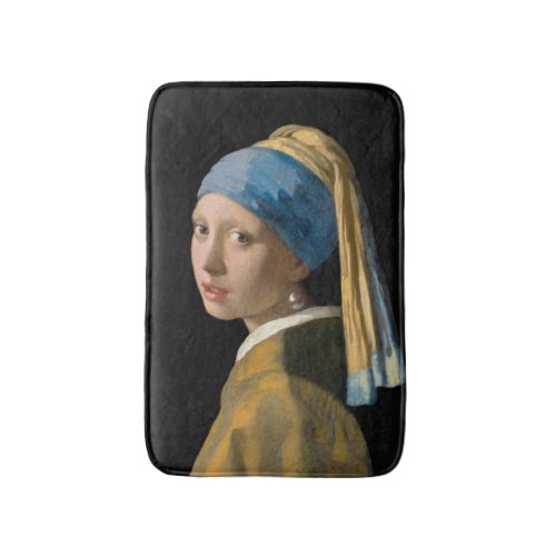 Johannes Vermeer _ Girl with a Pearl Earring Bath Mat